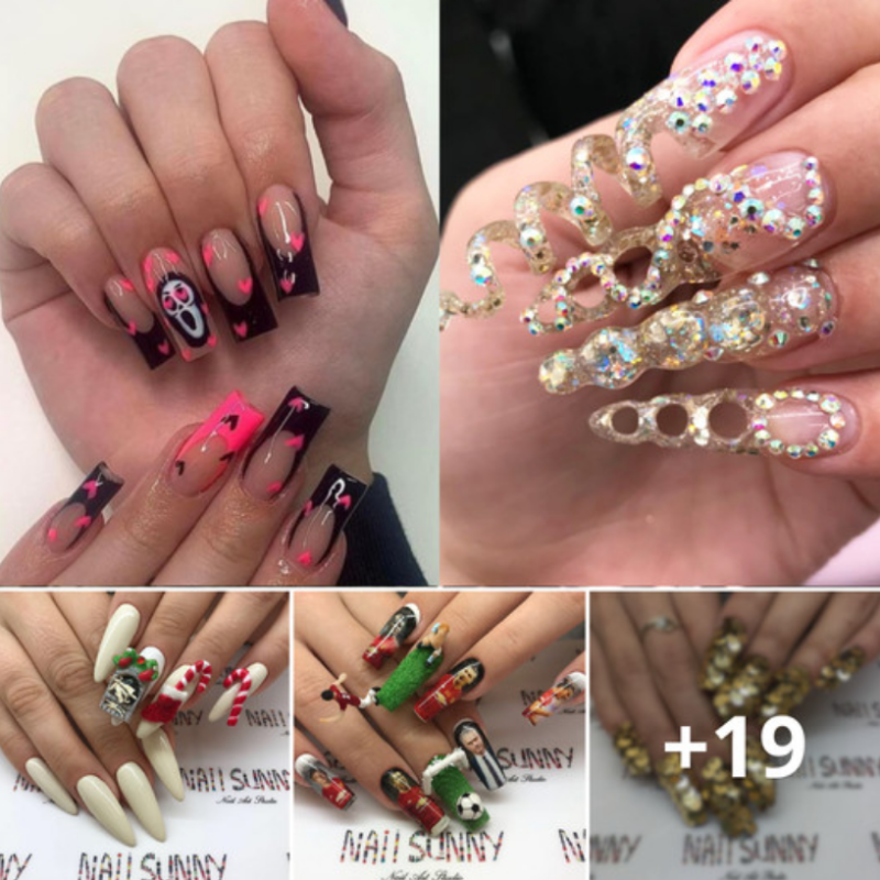 The nail designs are special, helping you stand out from the crowd. The most surprising in the last photo
