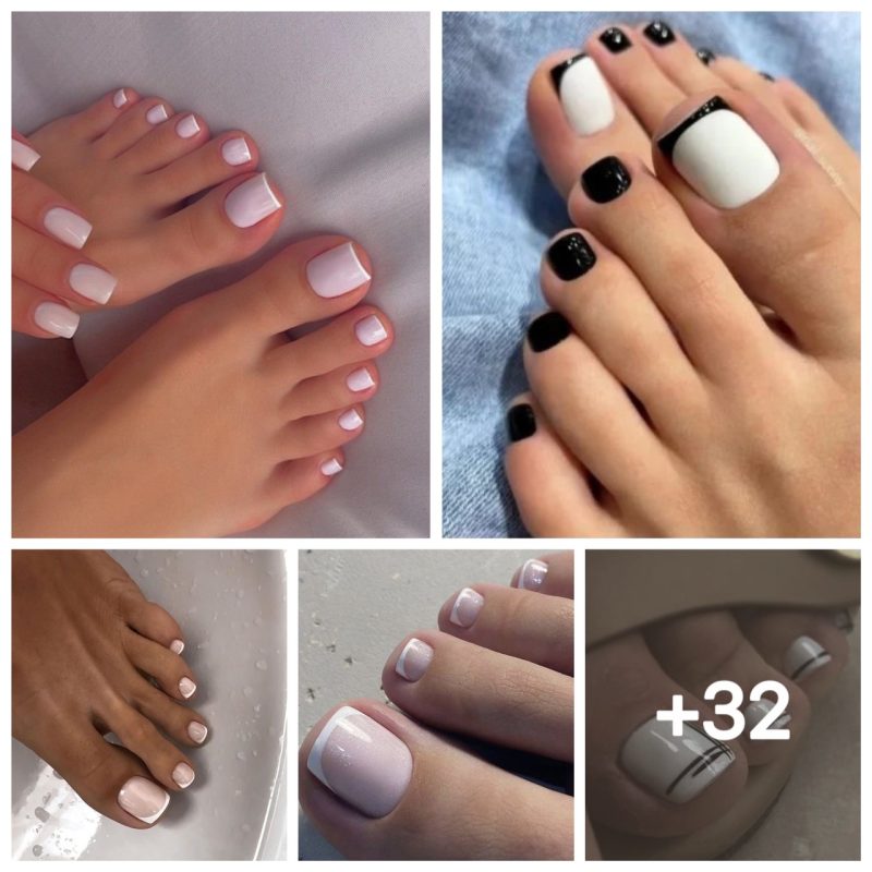 Check Out These 36 Inspiring French Tip Toe Pictures And A Guide To Achieve Them!
