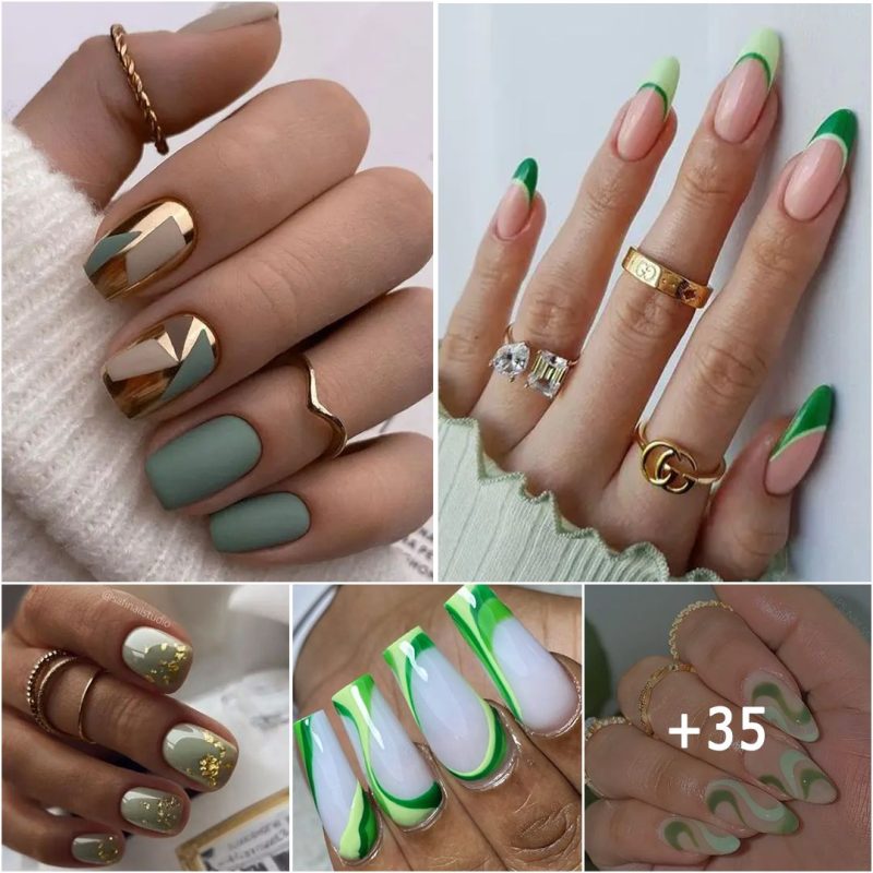 40+ Light Green Nails To Try Out