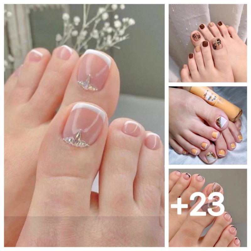 46+ Simple Toe Nail Designs