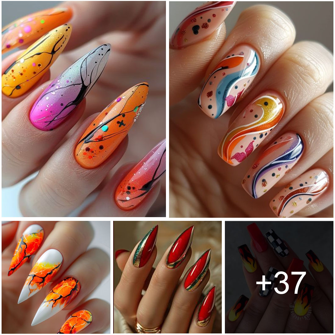 Blazing Flame Nails For Fiery Fingertips