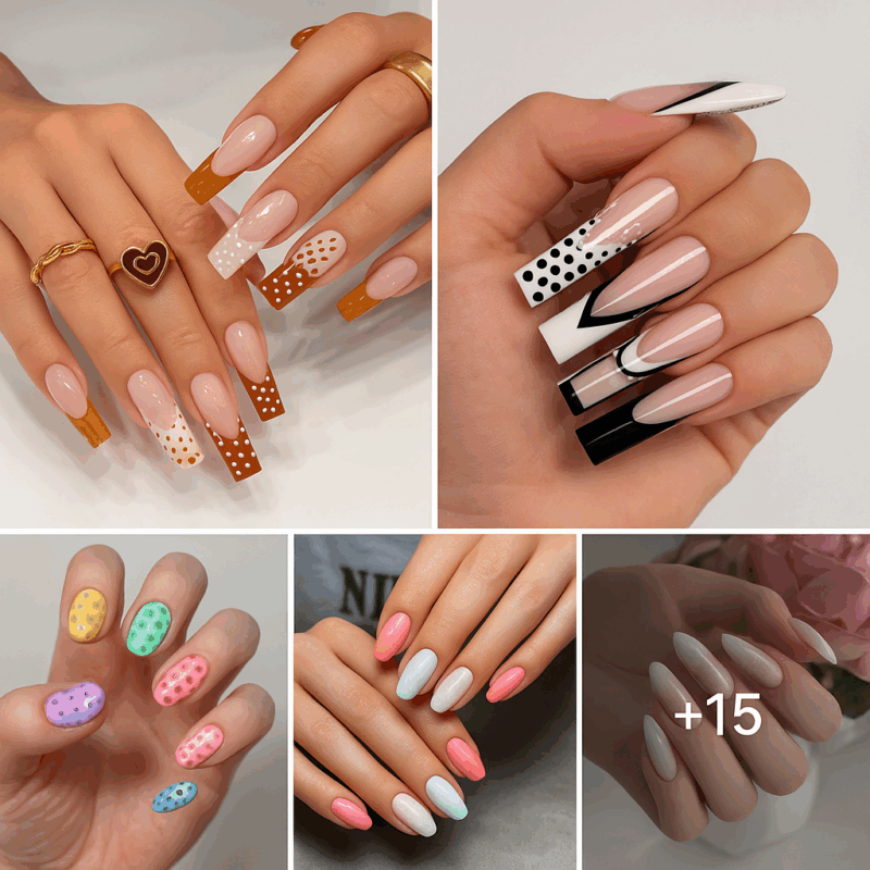 20 Absolutely Adorable Polka Dot Nail Art Ideas To Try At Home