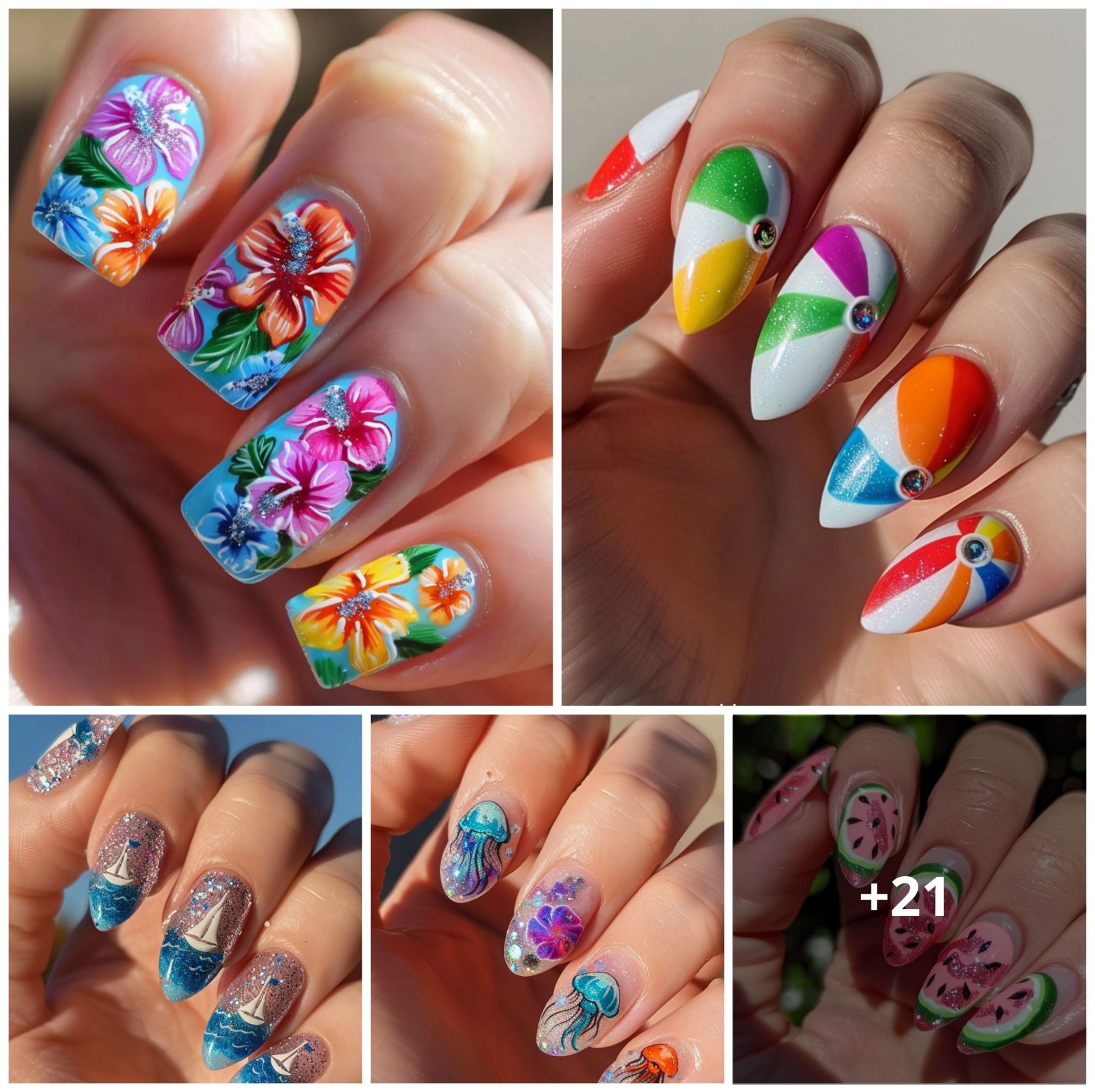 21 Beach Nail Designs to Enhance your Summer Look in 2024