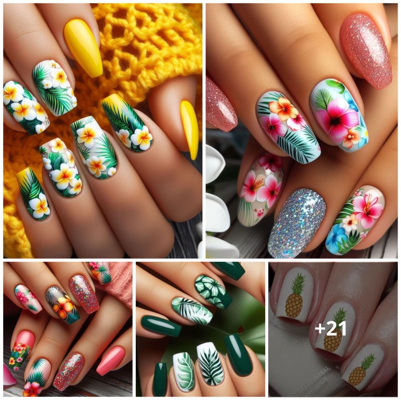 21 Tropical Nail Ideas to Brighten Your Look