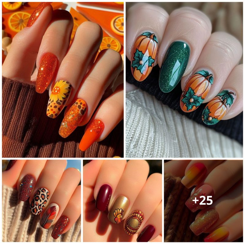25 Creative Thanksgiving Nail Designs to Try This Holiday Season!