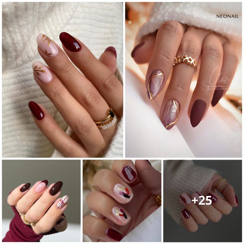 25 Elegant Burgundy Nails You Should Try This Winter
