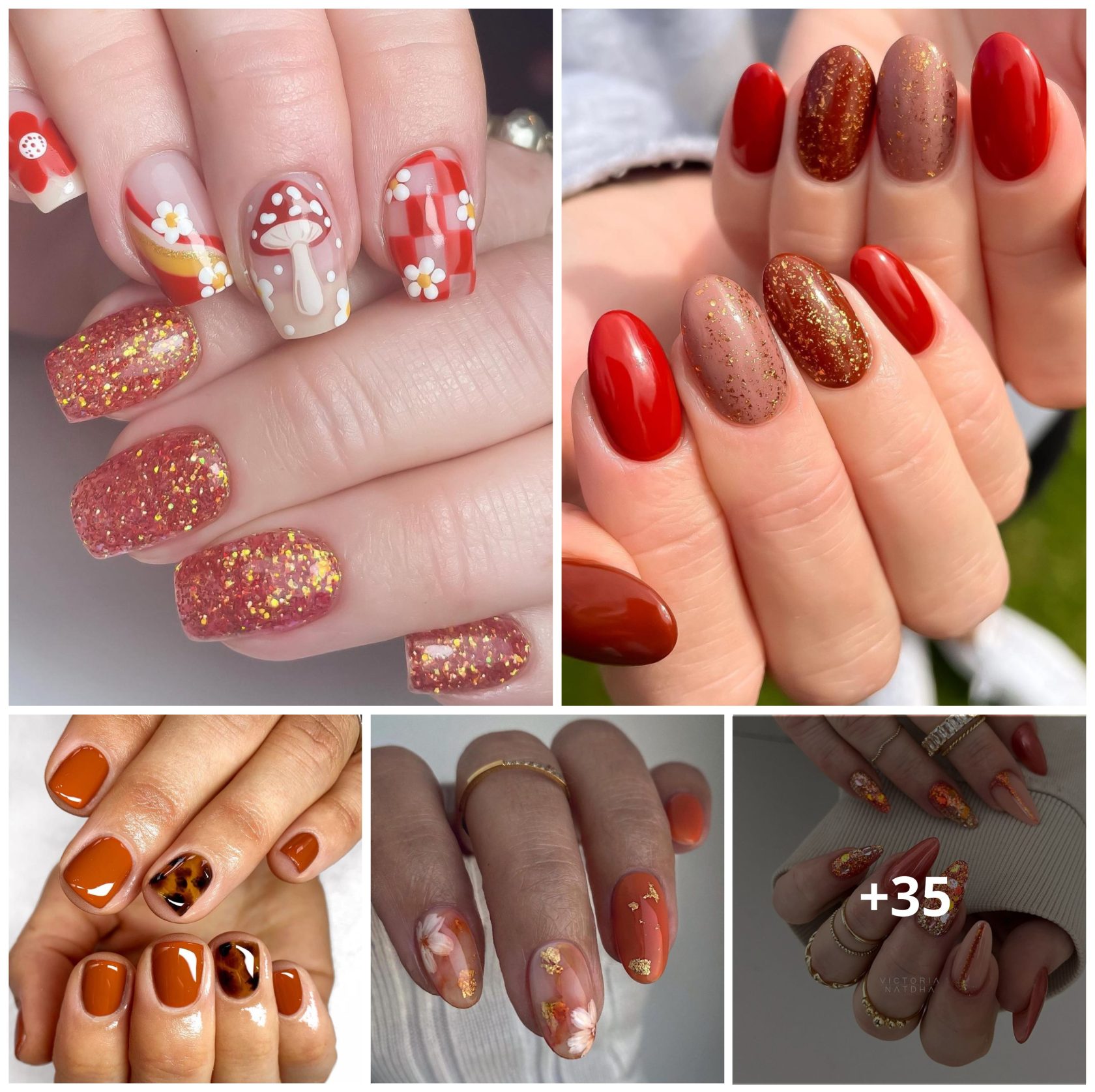 35 Stunning Burnt Orange Nails To Get You Ready For Fall
