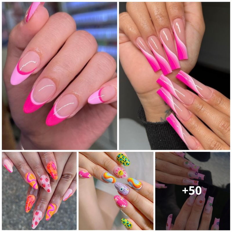 50 Barbiecore Aesthetic Nails That Will Make You Love Pink Even More