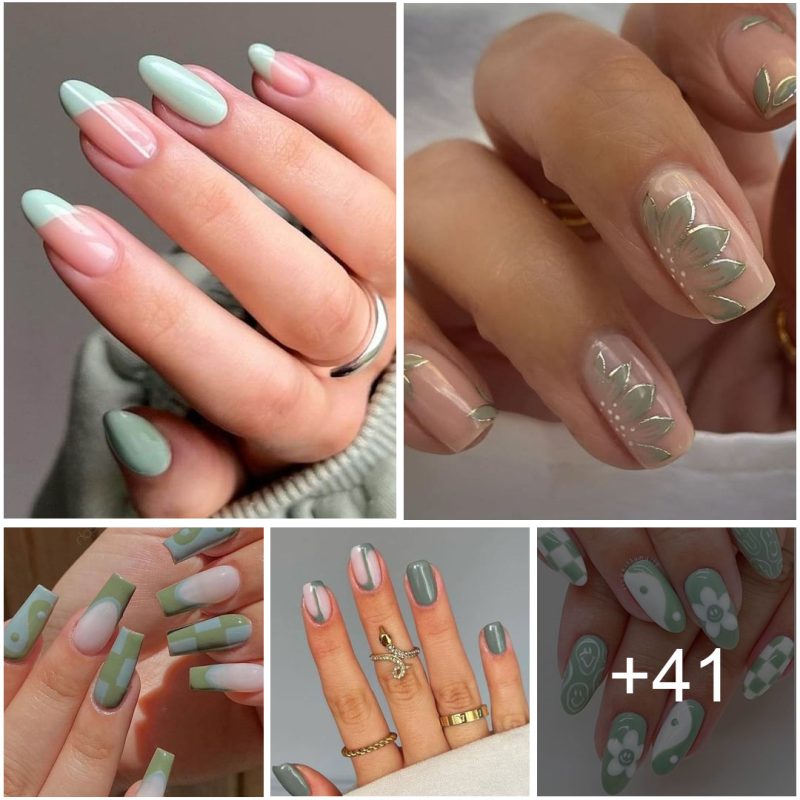 39 Stunning Sage Green Nail Designs That Will Sweep You Off Your Feet