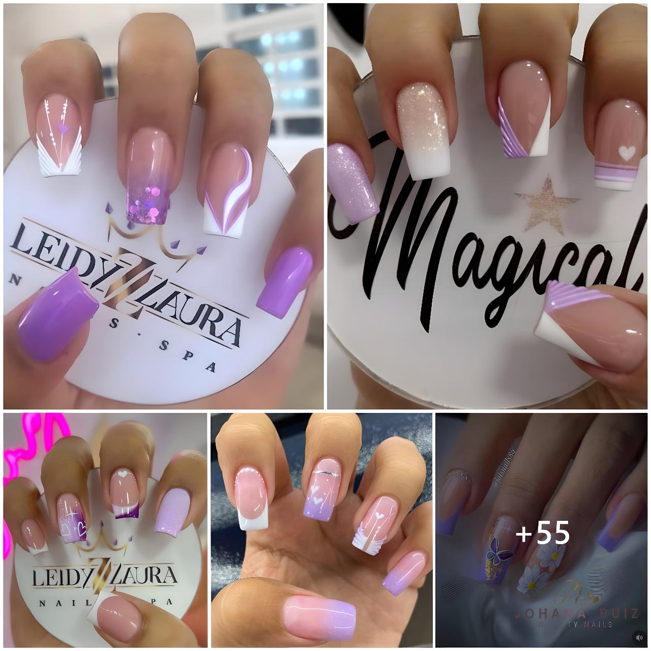 The appeal of short purple nails: Trends and creativity 