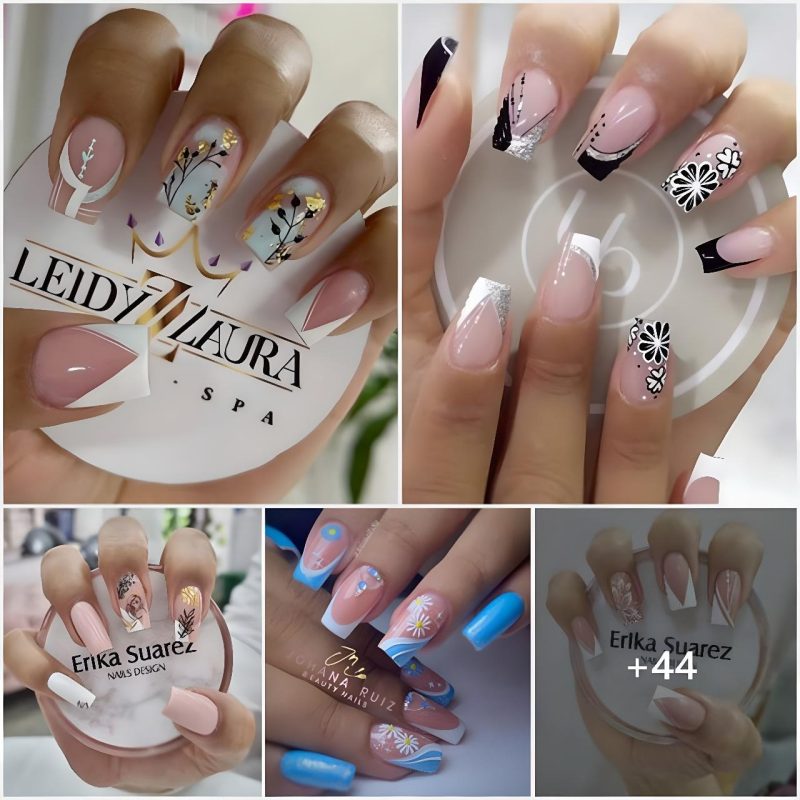 Instant Inspiration: Delicate Floral Designs for Short Nails