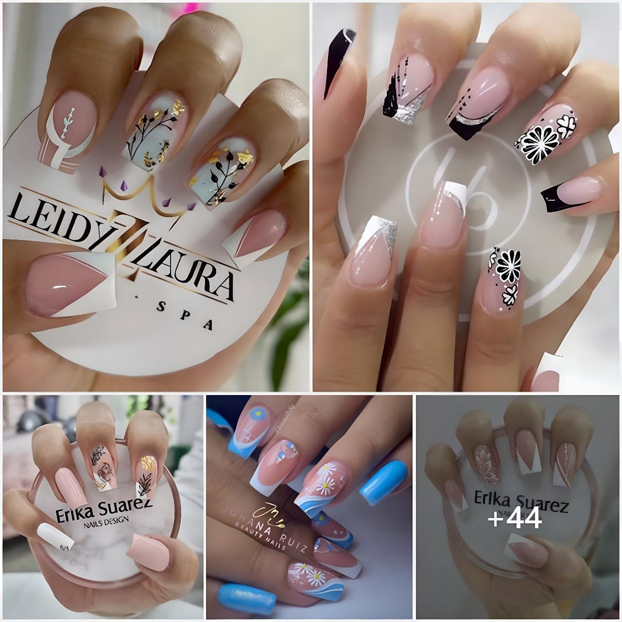 Instant Inspiration: Delicate Floral Designs for Short Nails
