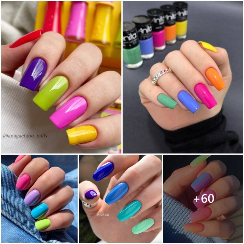 60 Colorful Gradient Nail Designs Every Beginners Can Copy