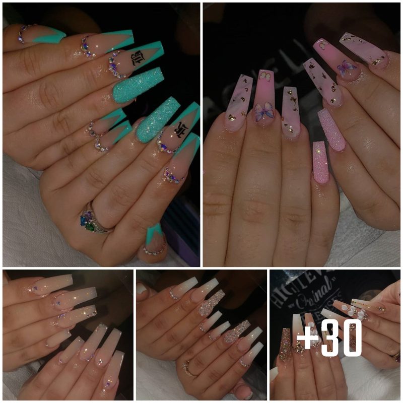 Glittering Glam: Exploring the Allure of Crystal Nail Art