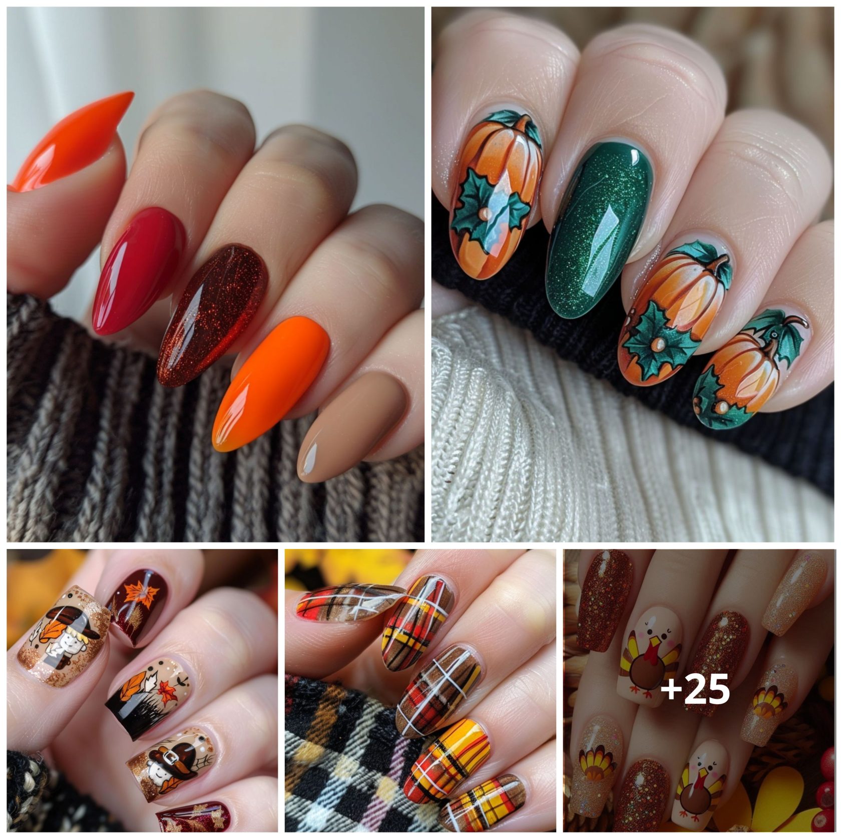 25 Creative Thanksgiving Nail Designs to Try This Holiday Season!