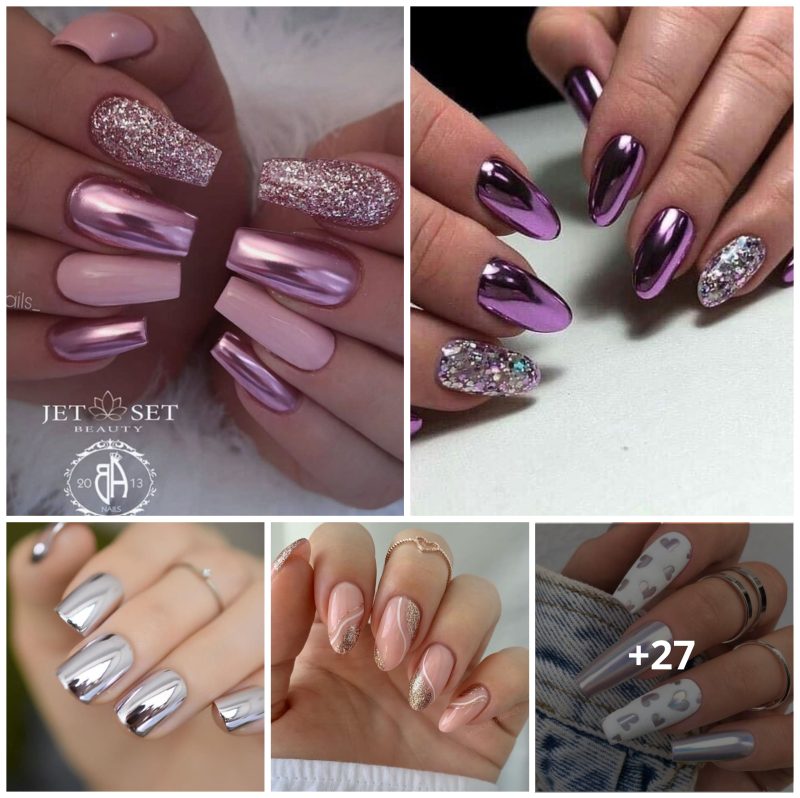 27 Stunning Chrome Nail Designs for Your Special Night