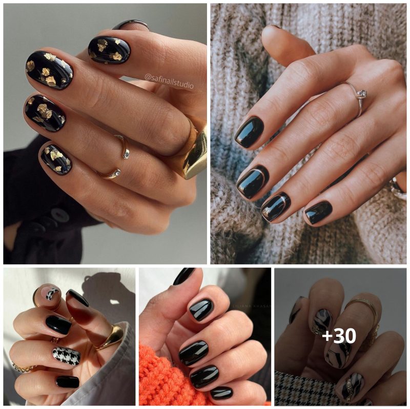 30 Black Fall Nail Designs Perfect for Your 2024 Glow Up
