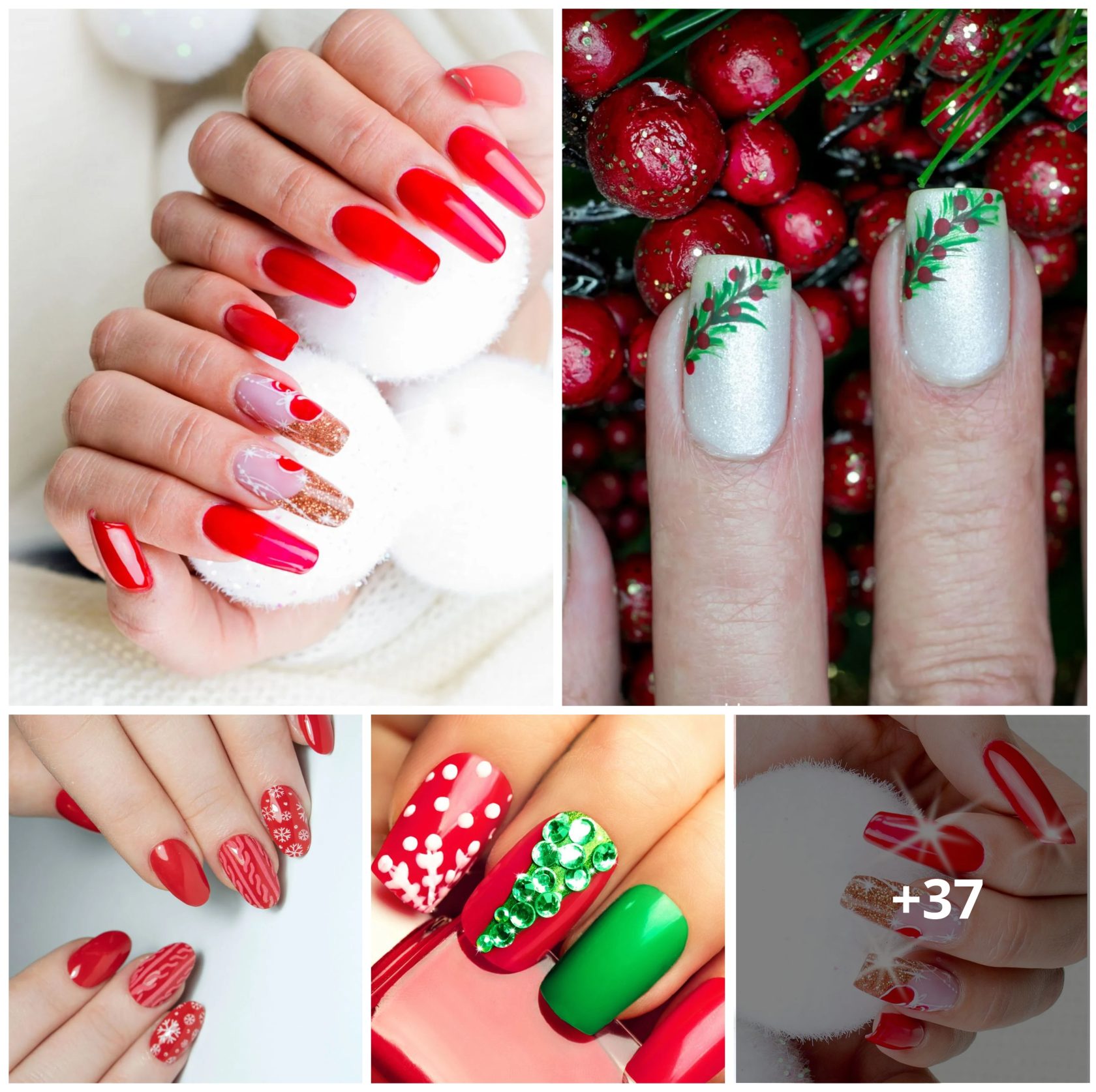 37 Easy Christmas Nail Designs You Can Create at Home
