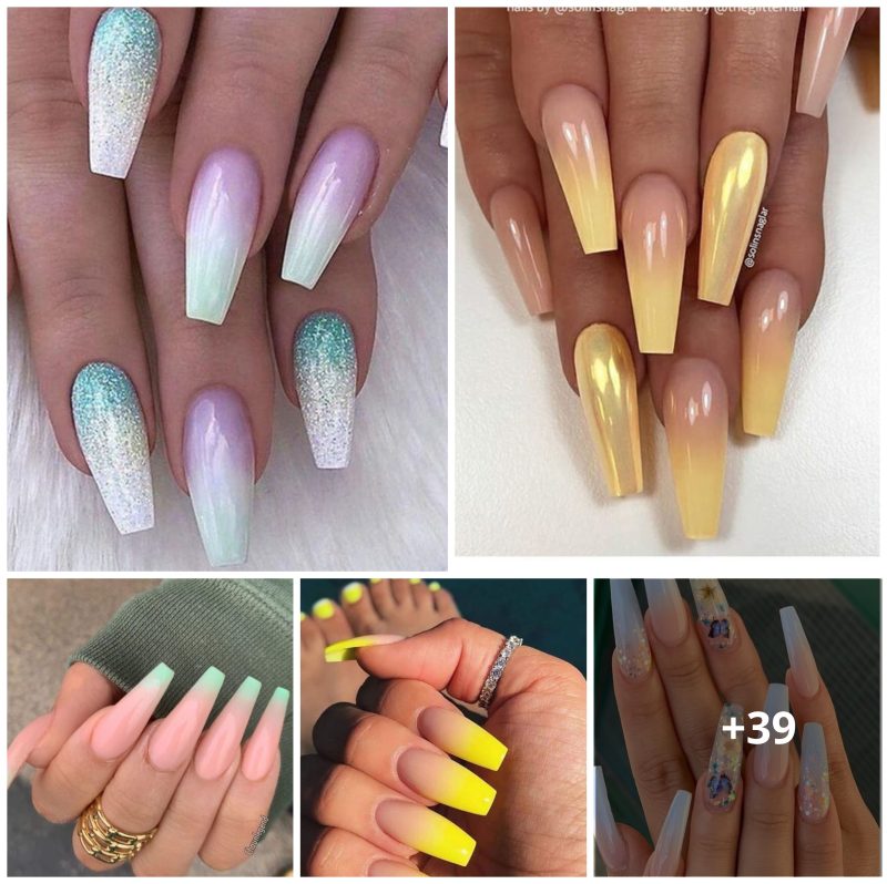 39 Gorgeous Summer Coffin Acrylic Nails Ideas That Will Inspire You
