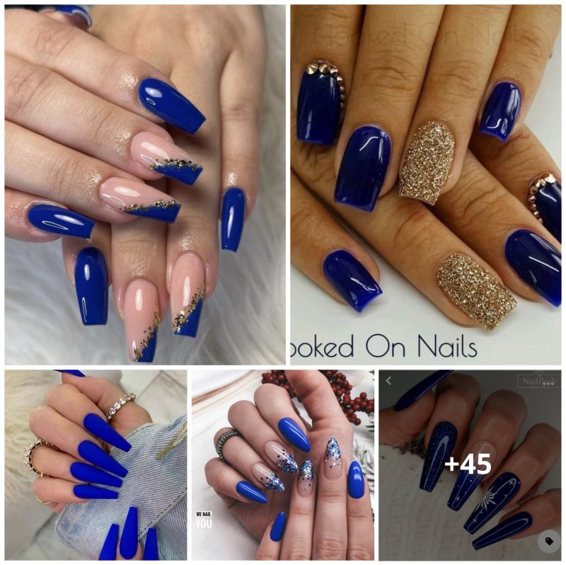 45+ Royal Blue Nail Designs to Give Your Look the Perfect Pop of Color