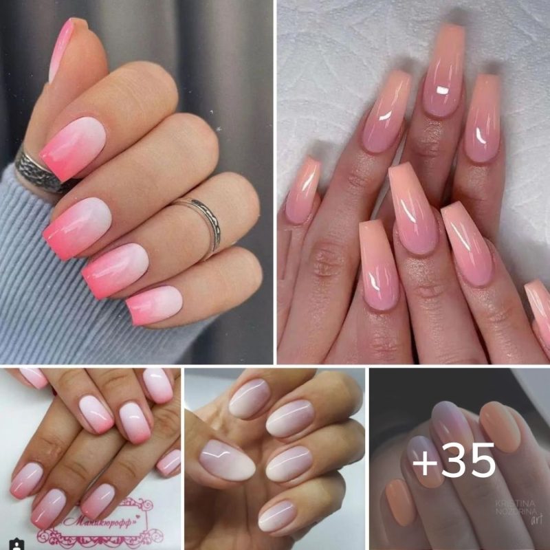 35+ Stunning Pink Ombre Nails To Try