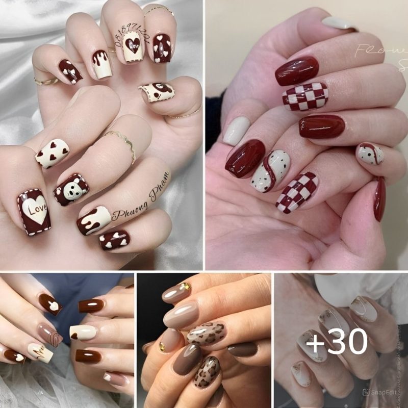 Top 30 Best Short Brown Nails That Ladies Need To Have
