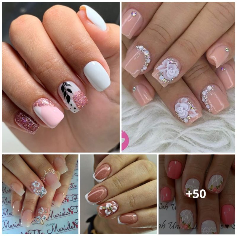 50+ Rose-Inspired Nail Art Ideas for Short Nails