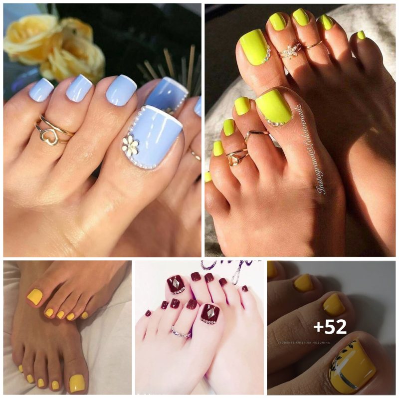 52 Magnificent Toe Nail Art Designs for a Stylish Finish