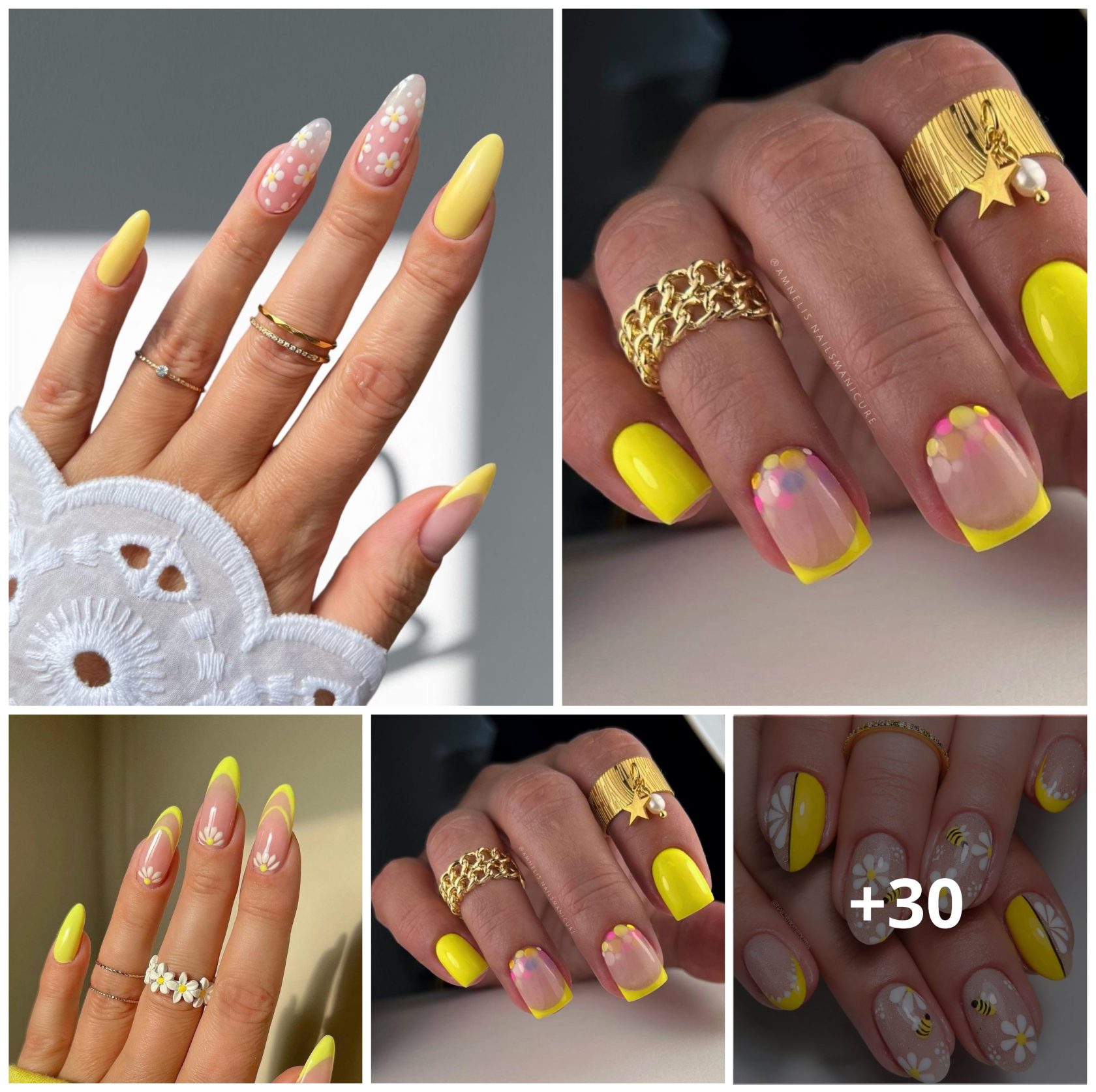 30 Yellow Nail Designs That Bring Sunshine To Your Fingertips