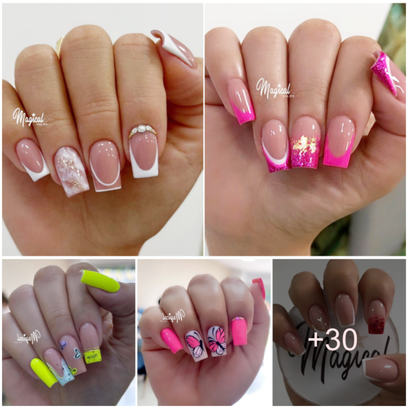 30 diseños encantadores de uñas cortas para un look moderno y sofisticado