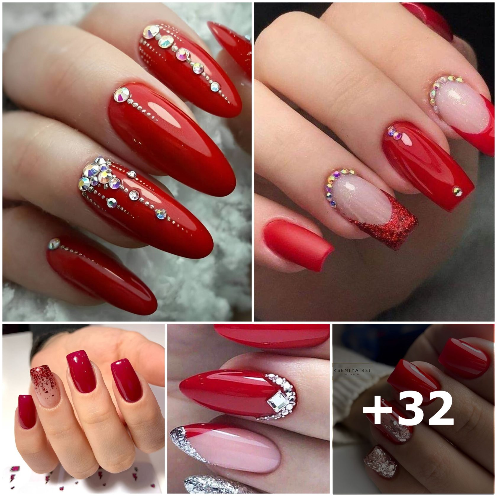 27 Diseños de Manicura Roja que Te Harán Brillar y Ser Inolvidable