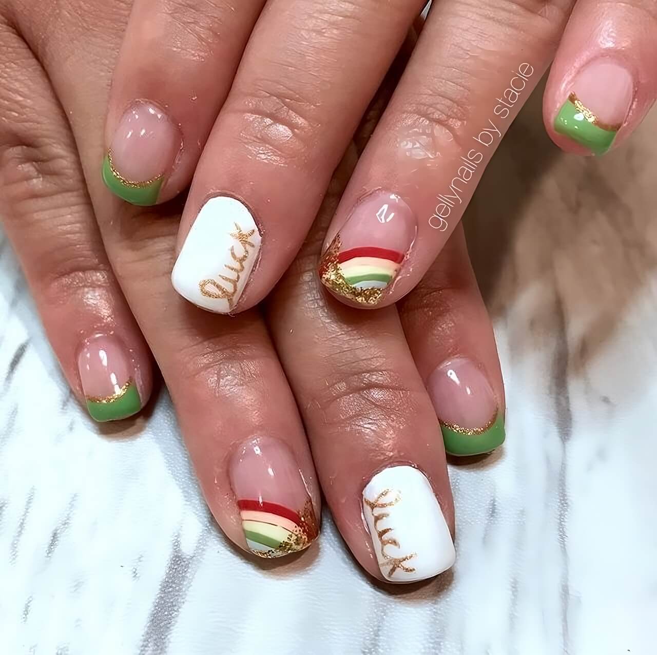 "30 30 St. Patrick’s Day Nail Ideas That Will Bring You A Jolly Holiday - 209