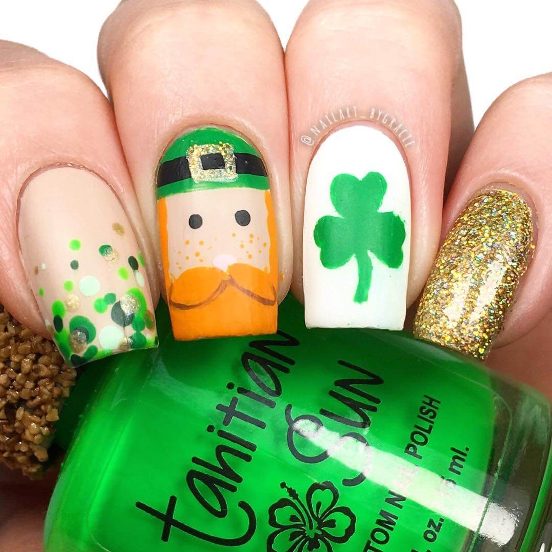 "30 30 St. Patrick’s Day Nail Ideas That Will Bring You A Jolly Holiday - 195