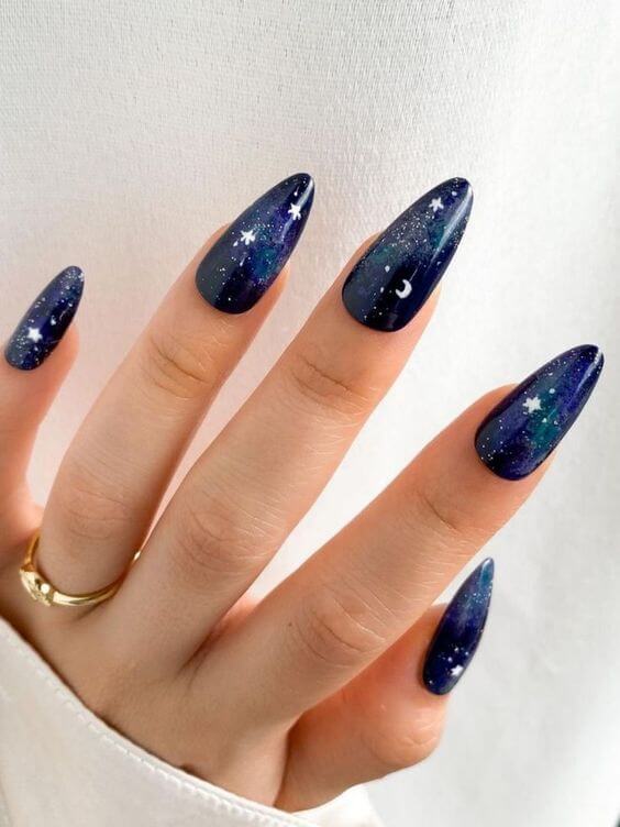 "30 30 Incredibly Breathtaking Galaxy Nails That Take Your Manicure Up A Notch - 193