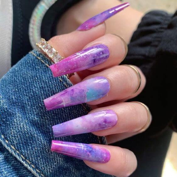 "30 30 Incredibly Breathtaking Galaxy Nails That Take Your Manicure Up A Notch - 249