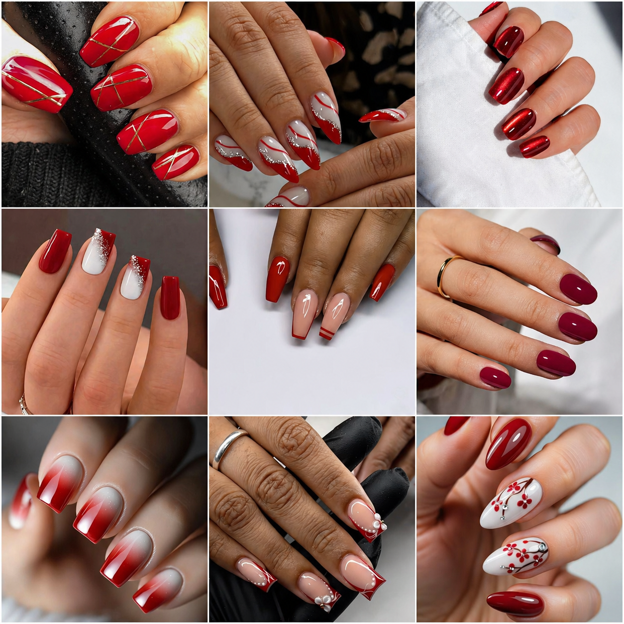 30 PHOTOS: Cute Short Red Nail Ideas To Check
