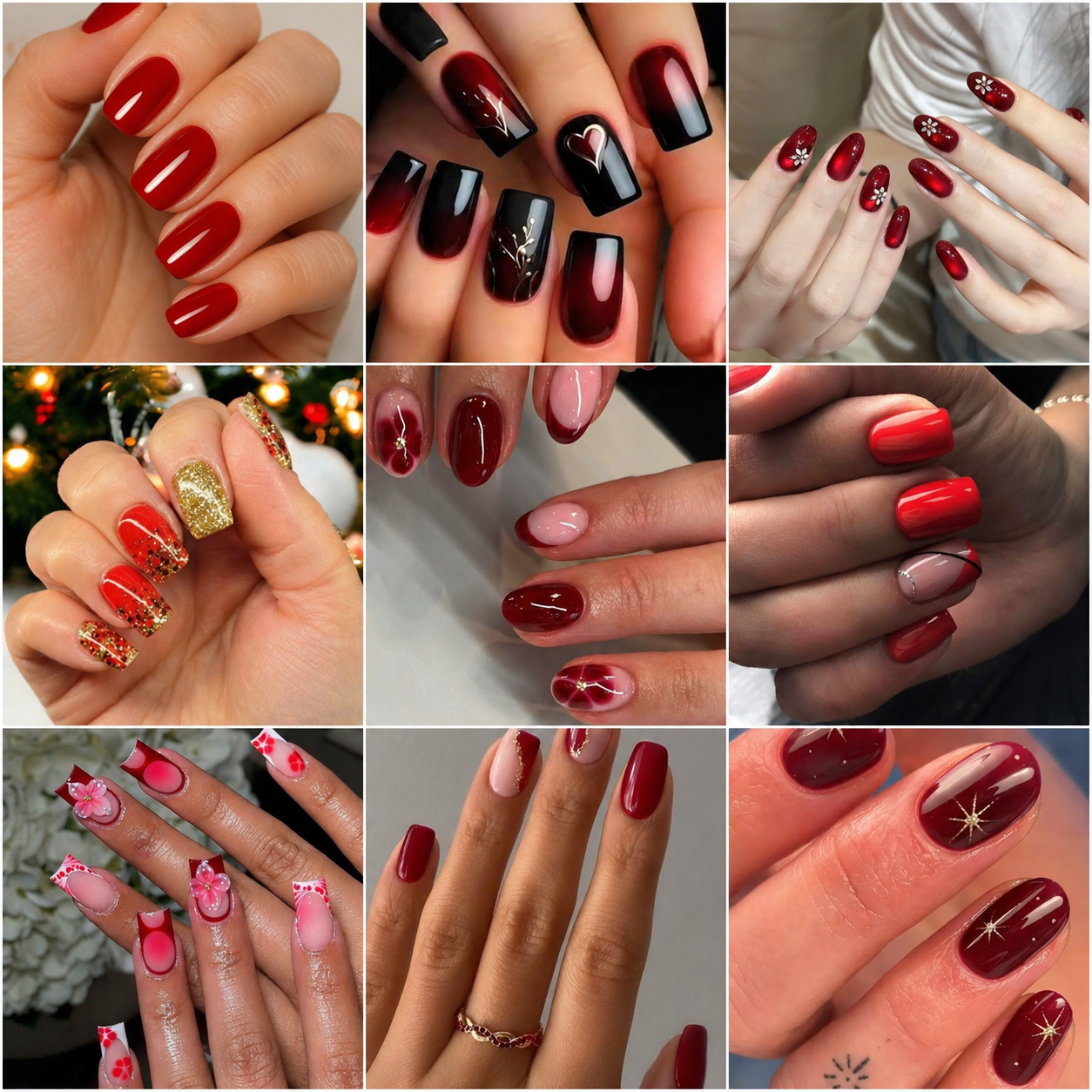 26 PHOTOS: Red Nail Ideas For Neat Short Nails