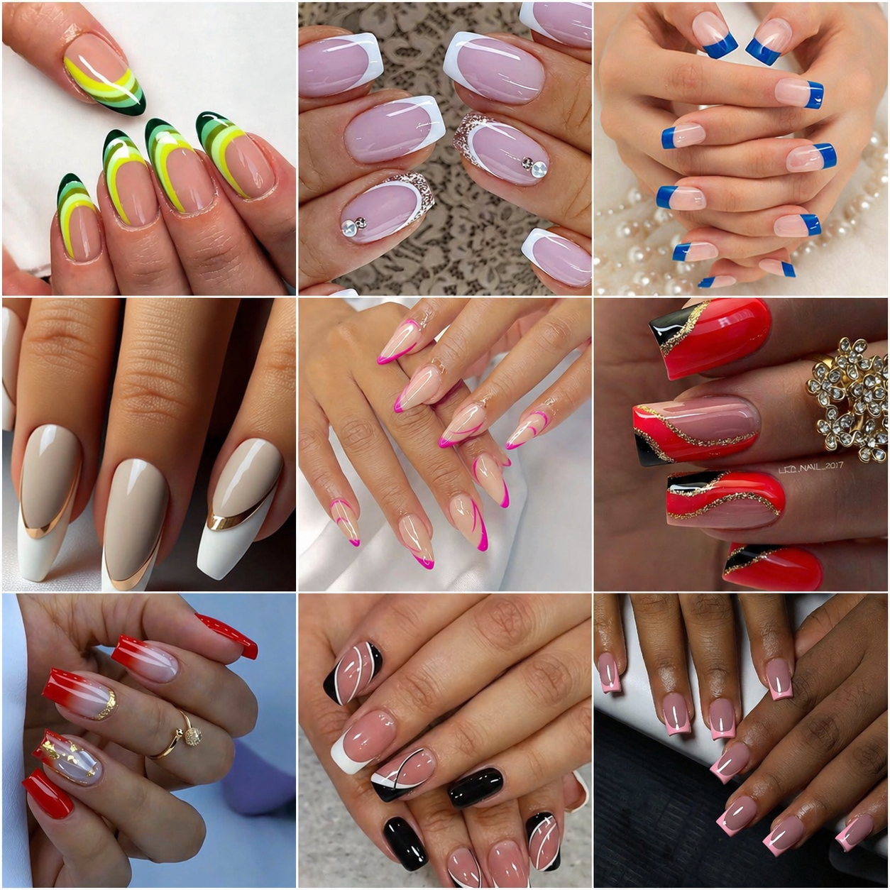 26 PHOTOS French Tip Nail Looks With Creative Detail